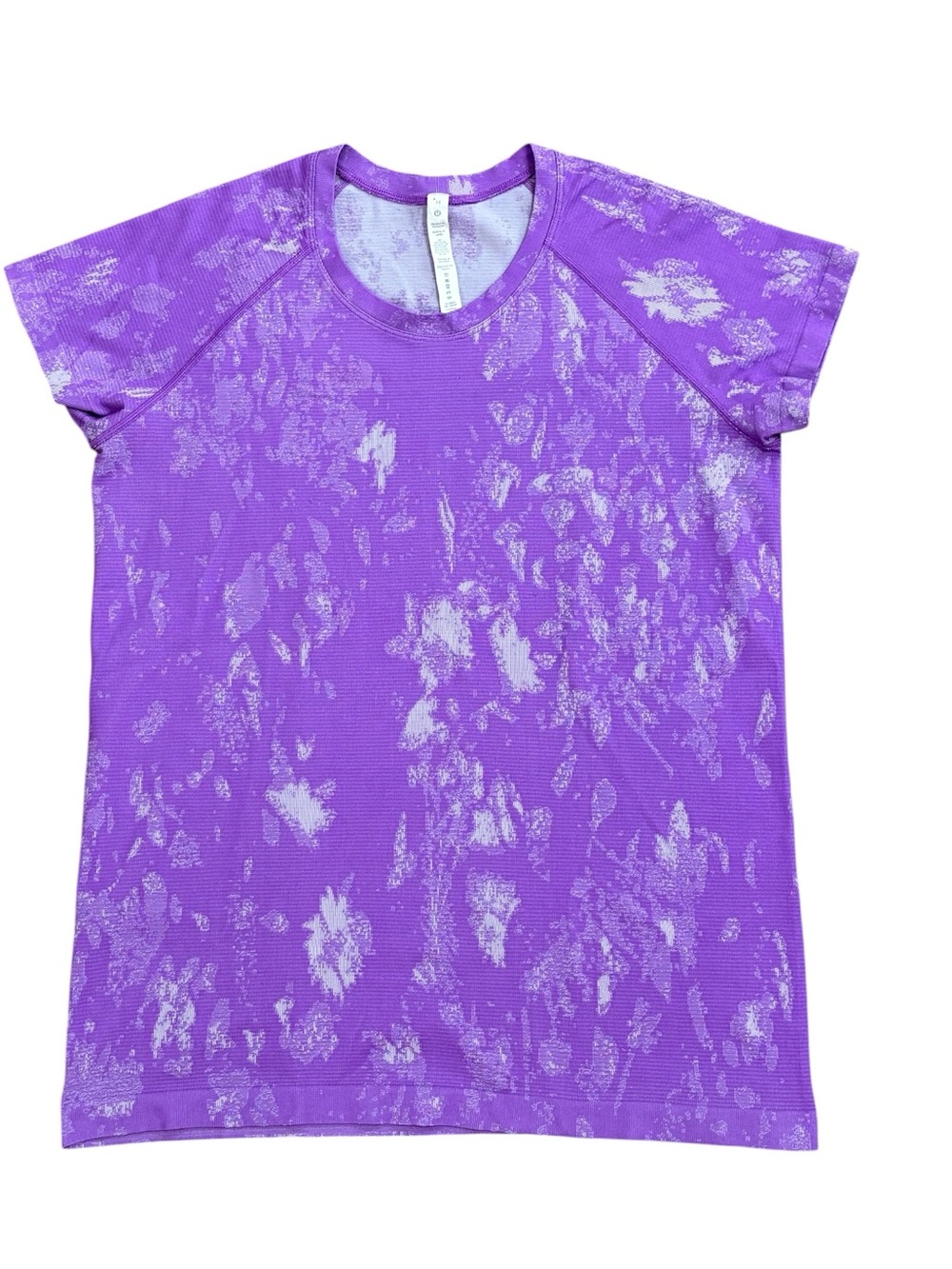 Lululemon Swiftly Tech Short Sleeve 2.0 Shadow Bloom Moonlight Purple Size 14